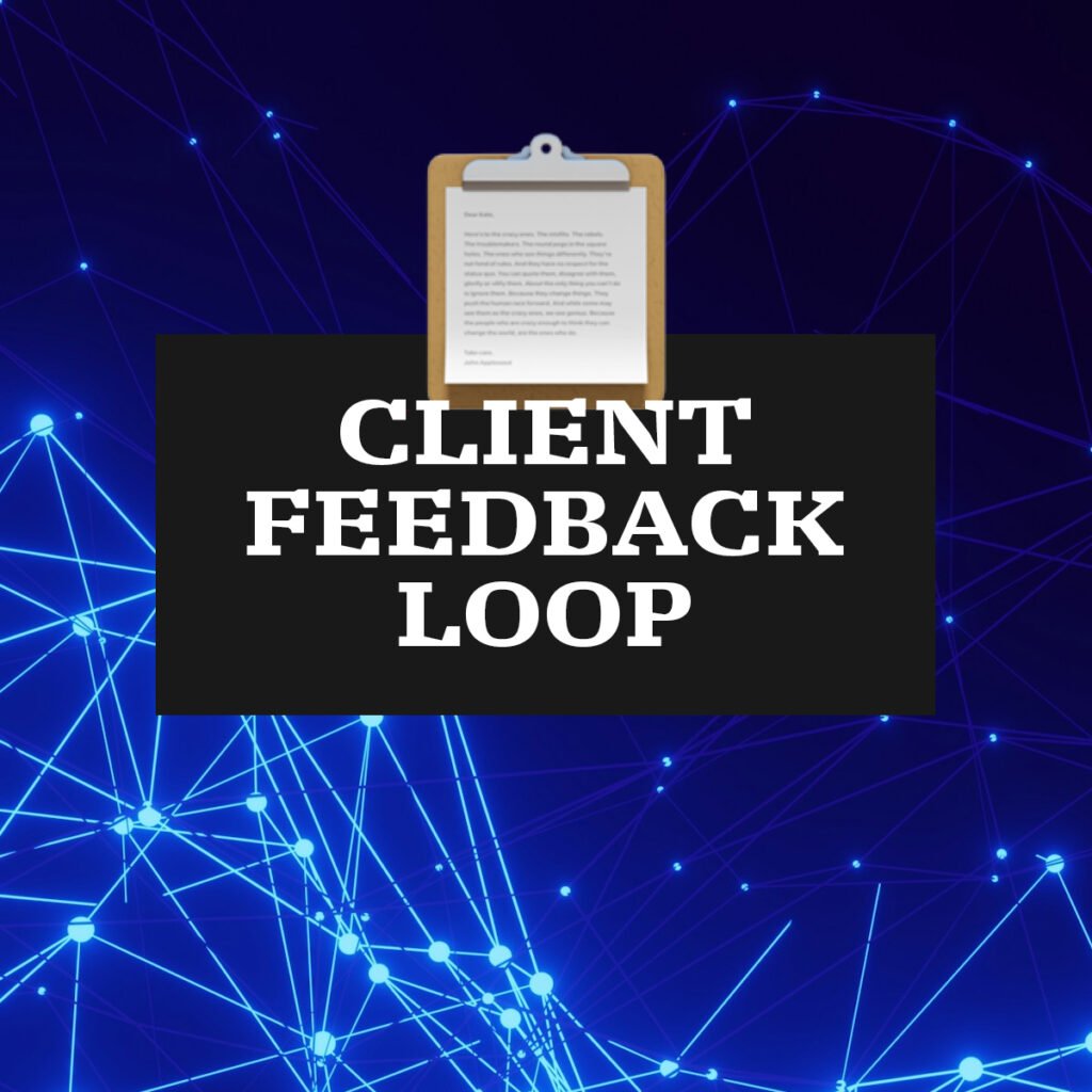CFL image: Notion Client Feedback Loop – Draft to Review to Revisions to Approved board